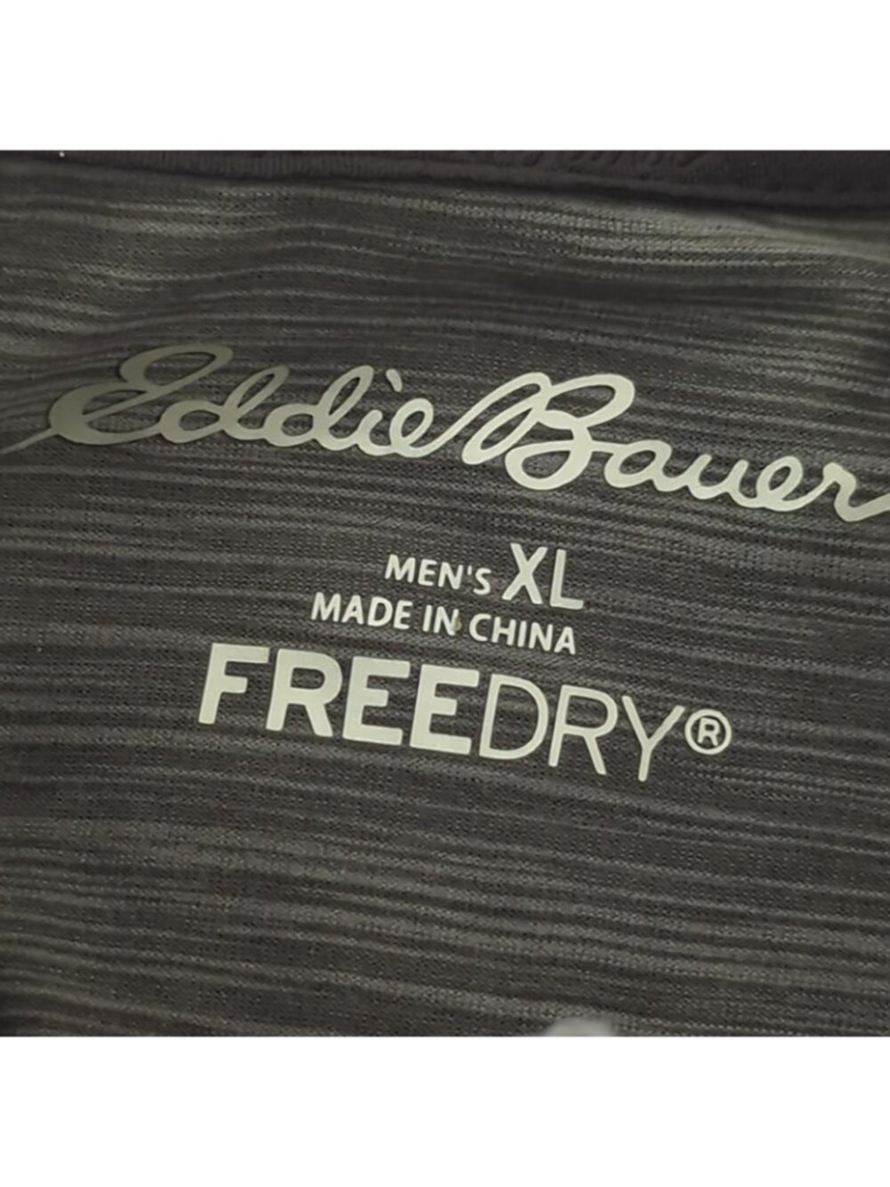NEW Eddie Bauer FreeDry Moisture Wicking Active 1/4 Zip Shirt Men's XL Gray-lp24 - Picture 5 of 9